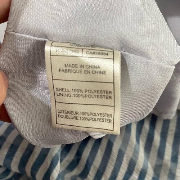 BB Dakota Urban Outfitters Skirt Blue white Stripe Flowy Size Medium - Picture 5 of 7